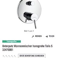 hansgrohe thermostat gebraucht kaufen