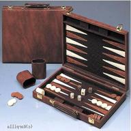 backgammon koffer leder gebraucht kaufen