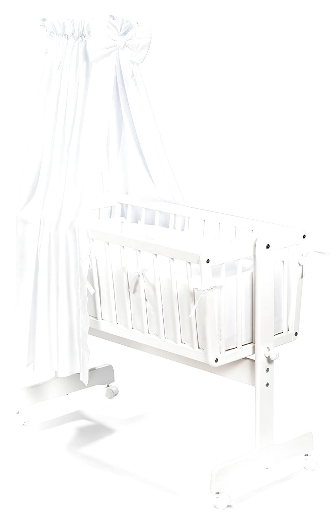 Wiegenset Bettwäsche Set 6-tlg für Babywiege Ausstattung in vielen Designs