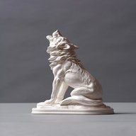 wolf skulptur gebraucht kaufen
